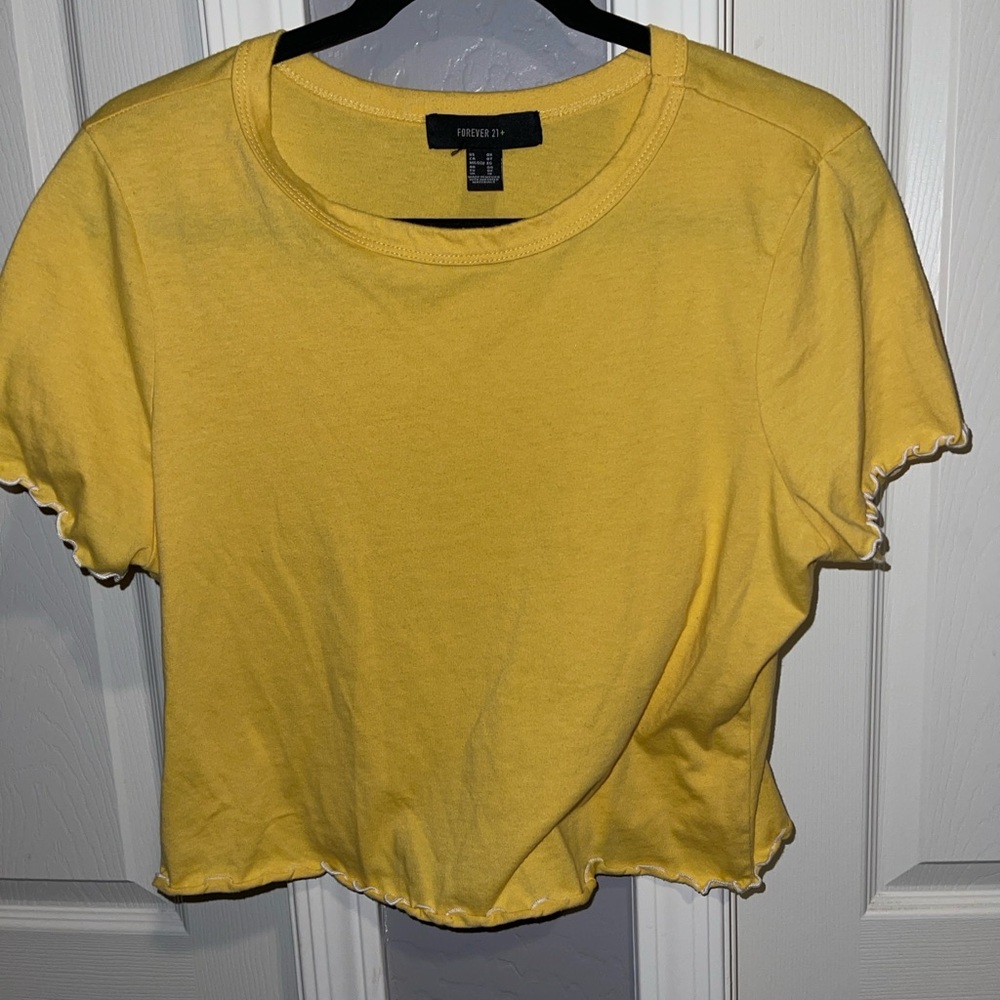 Yellow Crop Top